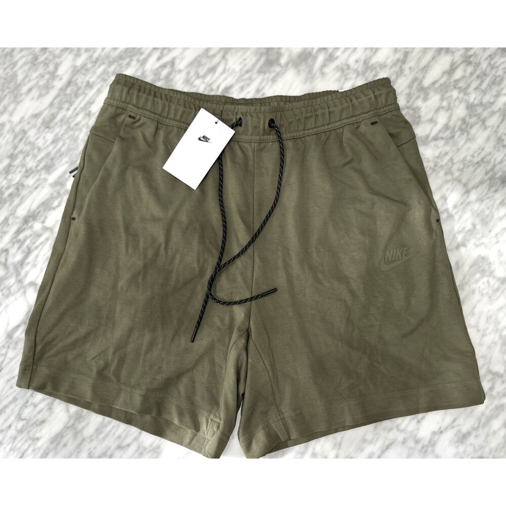 Nike Sportswear Tech Fleece Lightweight Shorts DX0828-222 Men's Medium Green
